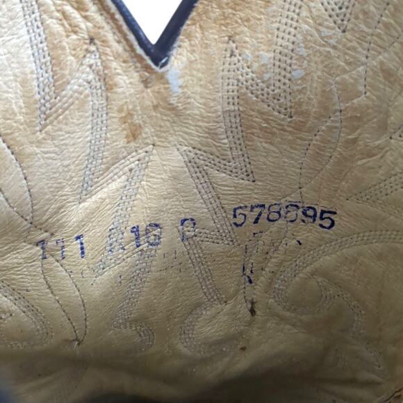 Dan Post MILWAUKEE Men’s Brown Leather Cowboy Western Boots Size 10D Vintage - Picture 9 of 15